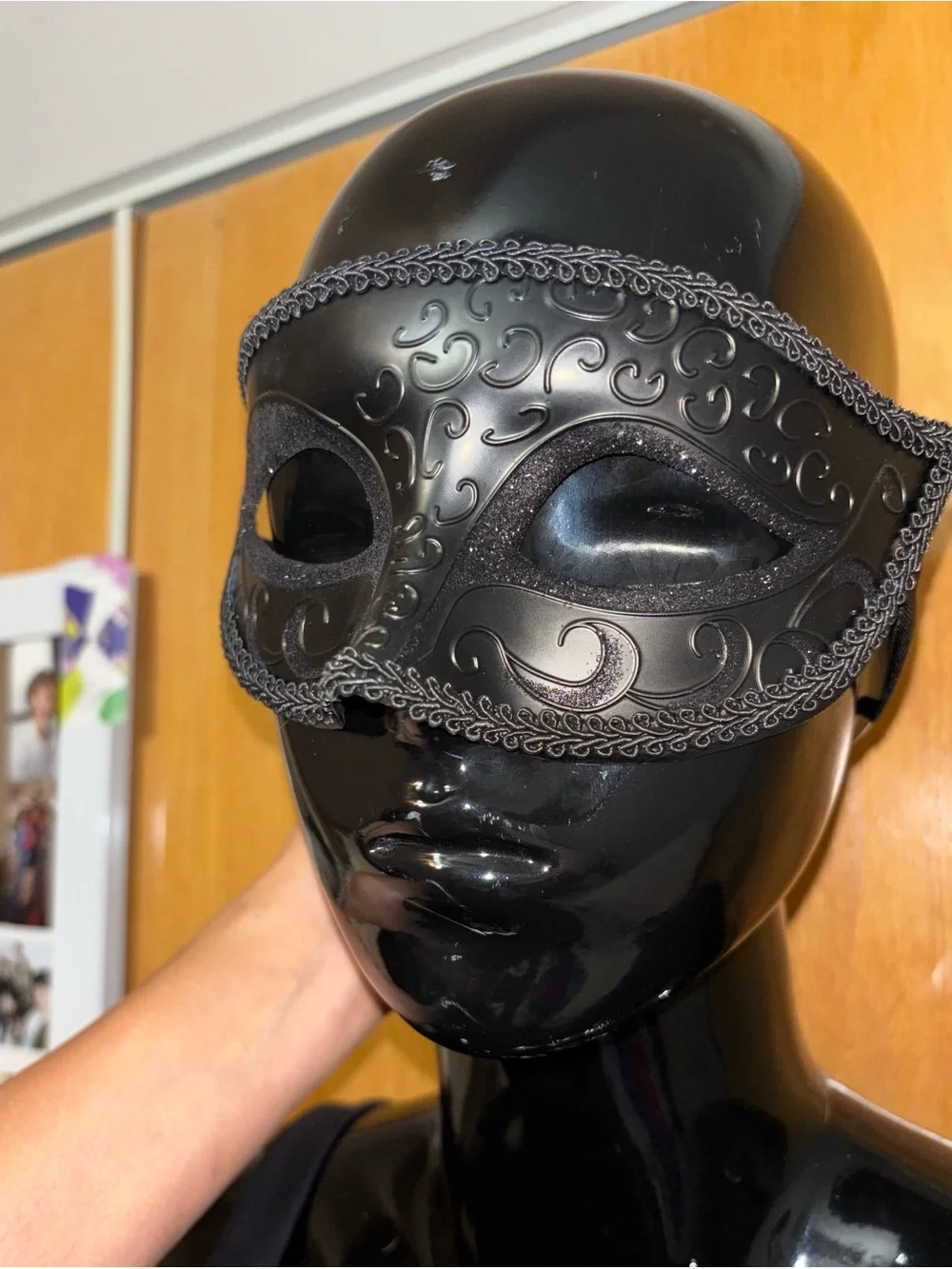 Black Lace Venetian Eye Mask - Unbranded